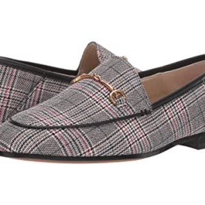 Sam Edelman Lior Black/Pink Plaid Loafers